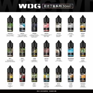WDG美國原裝電子菸油，以優質原料與嚴謹工藝打造豐富口感，覆蓋鮮甜果味、清涼薄荷等多種熱門風味，煙霧濃郁飽滿，甜度適中不膩口，35mg濃度帶來溫和擊喉感，是全球蒸汽愛好者信賴的經典口糧之選。